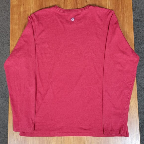 Life Is Good Red Relaxed Fit Crew Neck Jake Snowman Rocket Long Sleeve Tee - L - Picture 6 of 10